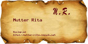 Mutter Rita névjegykártya